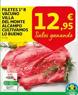 Alcampo Filetes 1ª b vacuno villa del monte alcampo cultivamos lo bueno oferta