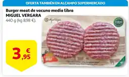 Alcampo MIGUEL VERGARA Burger meat de vacuno media libra oferta