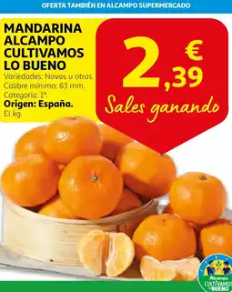 Alcampo Mandarina alcampo cultivamos lo bueno oferta