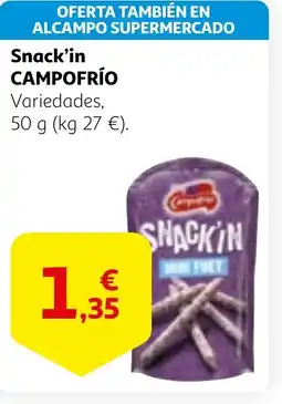 Alcampo CAMPOFRÍO Snack'in oferta