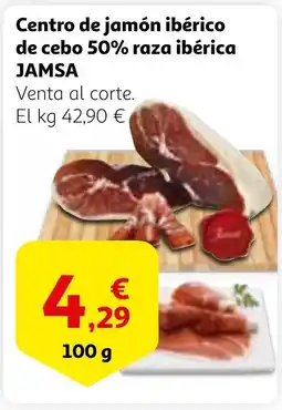 Alcampo JAMSA Centro de jamón ibérico de cebo 50% raza ibérica oferta