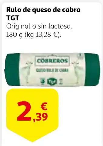 Alcampo TGT Rulo de queso de cabra oferta