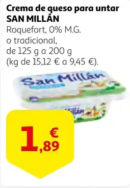 Alcampo SAN MILLAN Crema de queso para untar oferta