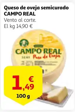 Alcampo CAMPO REAL Queso de oveja semicurado oferta