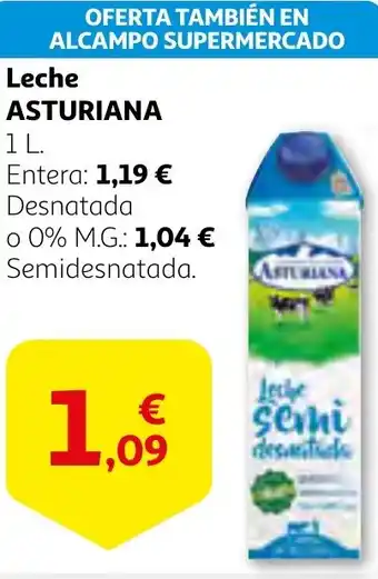 Alcampo ASTURIANA Leche oferta