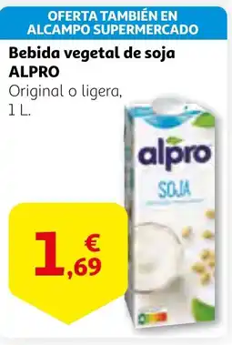 Alcampo ALPRO Bebida vegetal de soja oferta