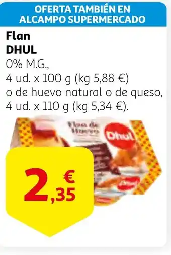 Alcampo DHUL Flan oferta