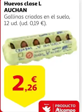 Alcampo AUCHAN Huevos clase L oferta