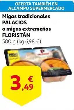 Alcampo FLORISTÁN Migas tradicionales palacios o migas extremeñas oferta