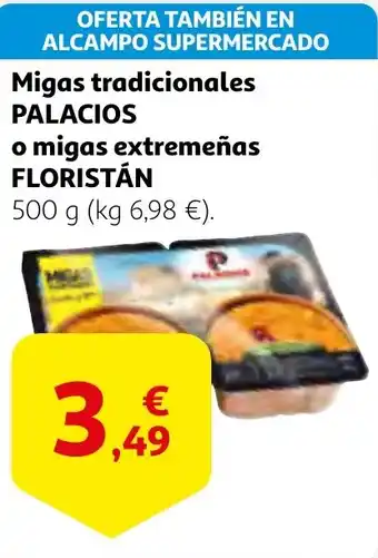 Alcampo FLORISTÁN Migas tradicionales palacios o migas extremeñas oferta