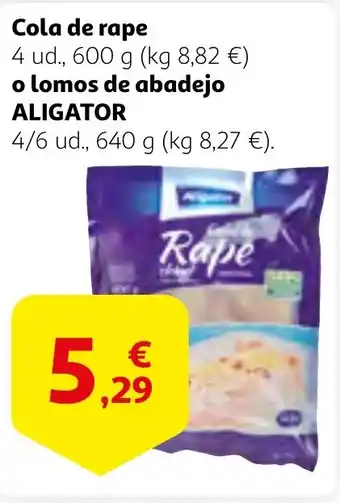 Alcampo ALIGATOR Cola de rape o lomos de abadejo oferta