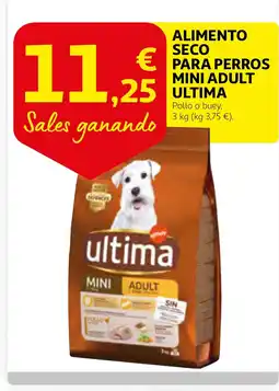 Alcampo ULTIMA Alimento seco para perros mini adult oferta