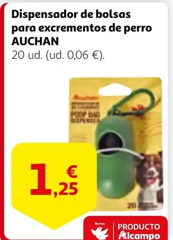 Alcampo AUCHAN Dispensador de bolsas para excrementos de perro oferta