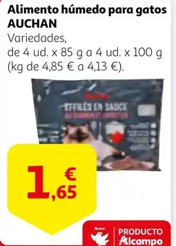 Alcampo AUCHAN Alimento húmedo para gatos oferta