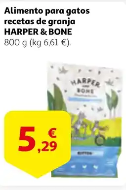 Alcampo HARPER & BONE Alimento para gatos recetas de granja oferta