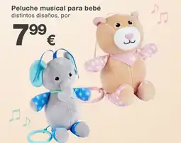 KIK Peluche musical para bebé oferta