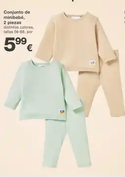 KIK Conjunto de minibebé, 2 piezas oferta