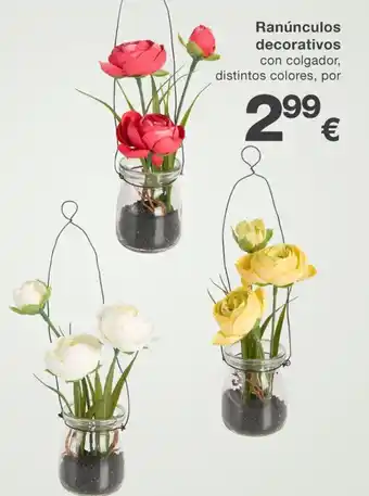 KIK Ranúnculos decorativos oferta