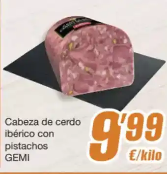 SPAR Fragadis GEMI Cabeza de cerdo ibérico con pistachos oferta