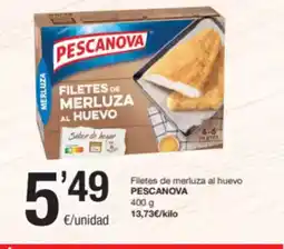 SPAR Fragadis PESCANOVA Filetes de merluza al huevo oferta