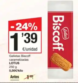 SPAR Fragadis LOTUS Galletas Biscoff caramelizadas oferta