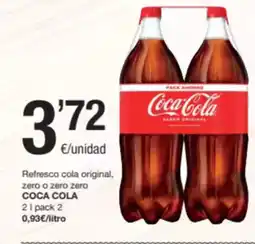 SPAR Fragadis COCA COLA Refresco cola original, zero o zero zero oferta