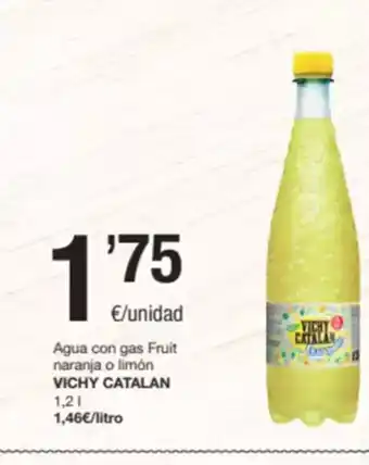 SPAR Fragadis VICHY CATALAN Agua con gas Fruit naranja o limón oferta