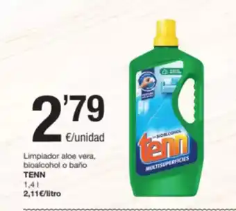 SPAR Fragadis TENN Limpiador aloe vera, bioalcohol o baño oferta