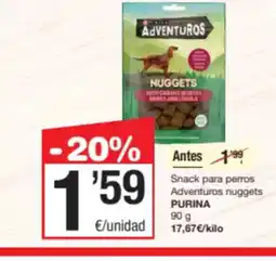 SPAR Fragadis PURINA Snack para perros Adventuros nuggets oferta