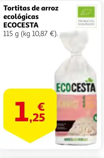 Alcampo ECOCESTA Tortitas de arroz ecológicas oferta