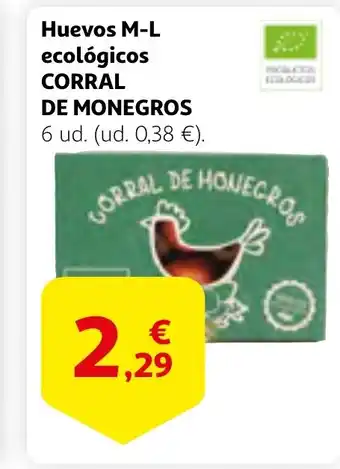 Alcampo Huevos M-L ecológicos oferta