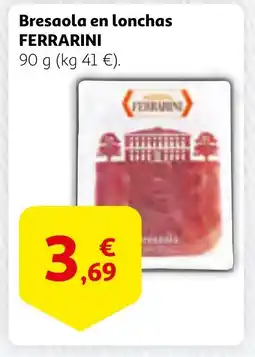 Alcampo FERRARINI Bresaola en lonchas oferta