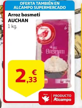 Alcampo AUCHAN Arroz basmati oferta