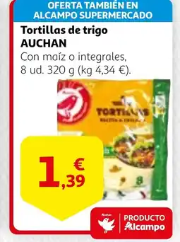 Alcampo AUCHAN Tortillas de trigo oferta