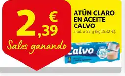 Alcampo Atún claro en aceite calvo oferta