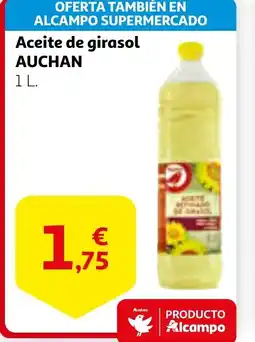 Alcampo AUCHAN Aceite de girasol oferta