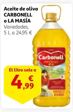 Alcampo CARBONELL O LA MASÍA Aceite de oliva oferta