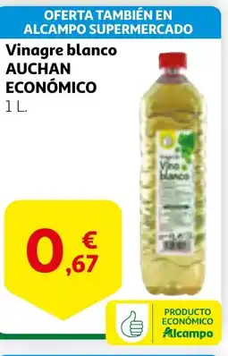 Alcampo AUCHAN ECONÓMICO Vinagre blanco oferta