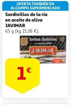 Alcampo JAVIMAR Sardinillas de la ría en aceite de oliva oferta