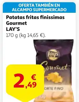 Alcampo LAY'S Patatas fritas finissimas Gourmet oferta