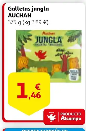 Alcampo AUCHAN Galletas jungla oferta