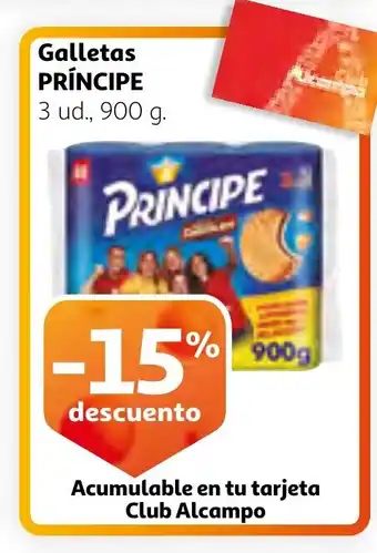 Alcampo PRÍNCIPE Galletas oferta