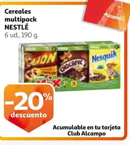 Alcampo NESTLÉ Cereales multipack oferta