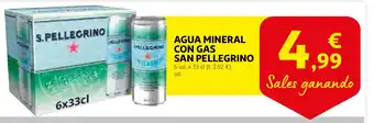 Alcampo SAN PELLEGRINO Agua mineral pellegring con gas oferta