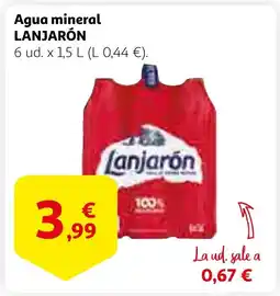 Alcampo LANJARÓN Agua mineral oferta