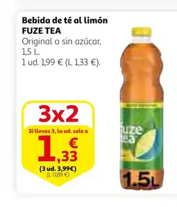 Alcampo FUZE TEA Bebida de té al limón oferta