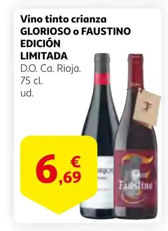 Alcampo GLORIOSO O FAUSTINO EDICIÓN LIMITADA Vino tinto crianza oferta