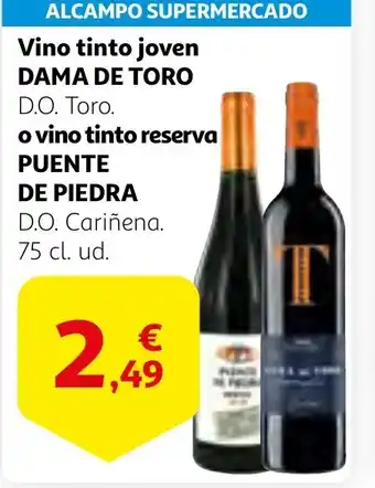 Alcampo DAMA DE TORO Vino tinto joven oferta