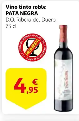 Alcampo PATA NEGRA Vino tinto roble oferta