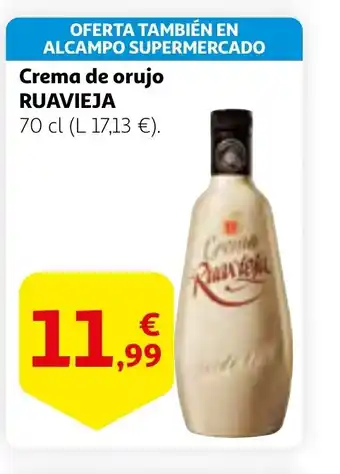 Alcampo RUAVIEJA Crema de orujo oferta